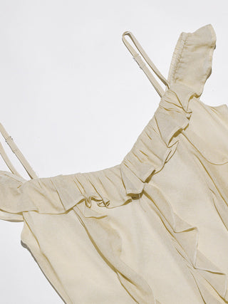 Butter milk Off-Shoulder Mini Dress
