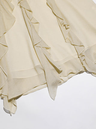 Butter milk Off-Shoulder Mini Dress