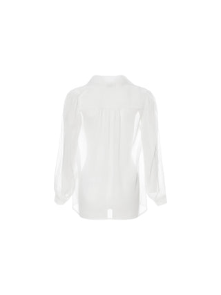 Camielle Sheer Tie Blouse