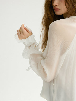 Cape Blouse Set