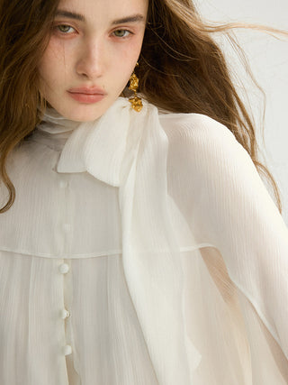 Cape Blouse Set
