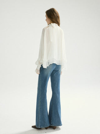 Cape Blouse Set