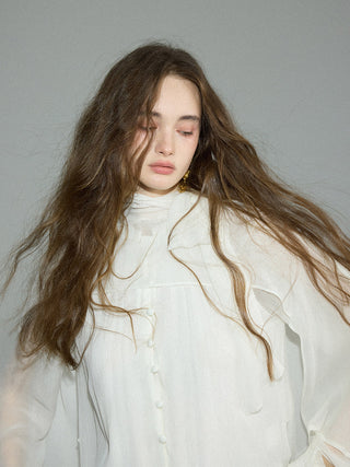 Cape Blouse Set