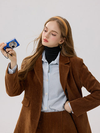 Caramel Herringbone Jacket
