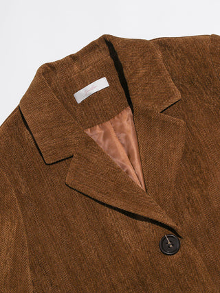 Caramel Herringbone Jacket