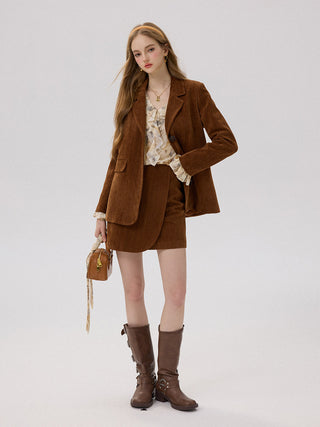 Caramel Herringbone Jacket
