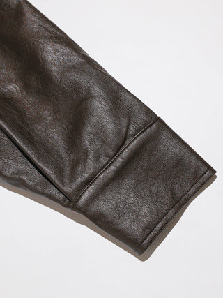Carmen Belted Leather Jacket Dark Brown