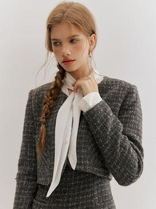Cernelle Tweed Cropped Jacket