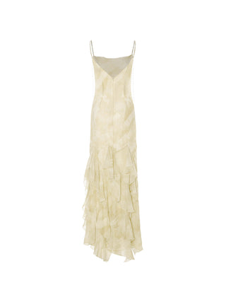Chain Drop Sleeveless Long Dress