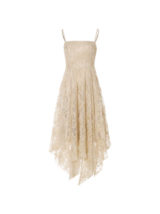 Champagne Veil Maxi Dress