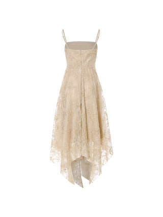 Champagne Veil Maxi Dress