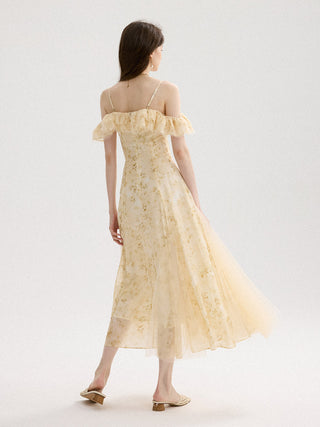 Charmant Off-Shoulder Long Dress