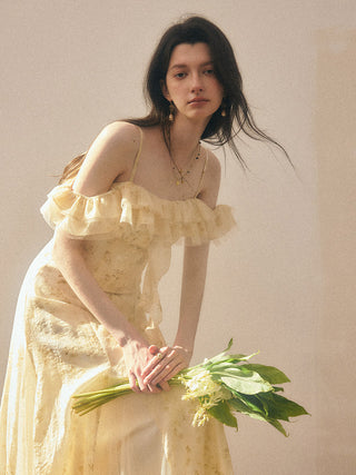 Charmant Off-Shoulder Long Dress