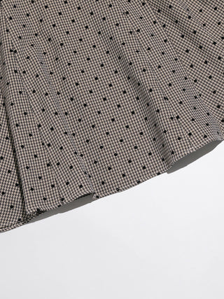 Check Dot Mini Dress