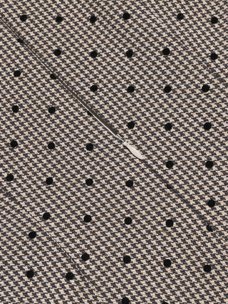Check Dot Mini Dress