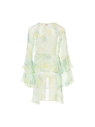 Chiffon Breeze Sheer Mini Dress Set