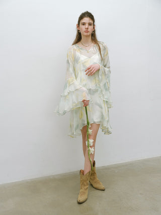 Chiffon Breeze Sheer Mini Dress Set