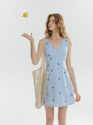 Ciela V neck Mini Dress