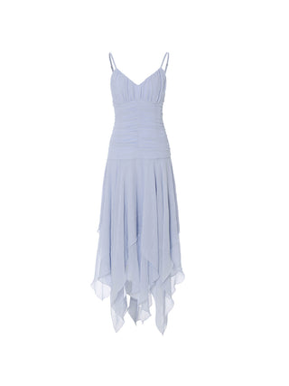 Clair Shirring Long Dress – Soft and Elegant Style