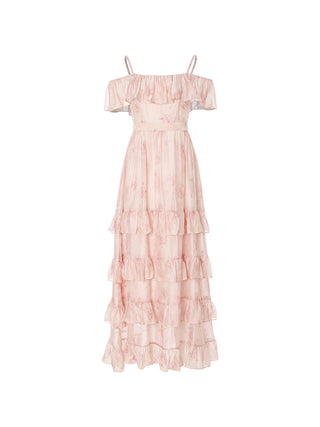 Clay Tiered Off-Shoulder Maxi Dress