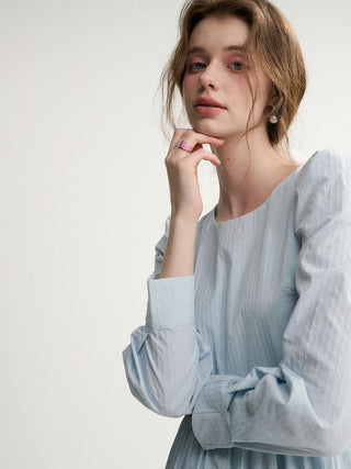 Cloud Puff Long Dress
