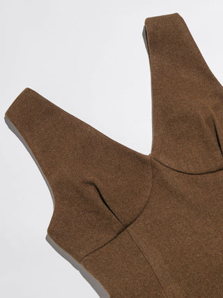 Cocoa V neck Mini Dress