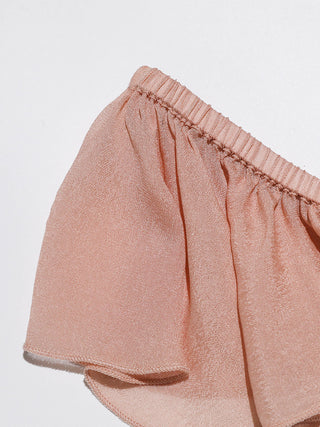 Coral Pink Ruffle Mini Dress