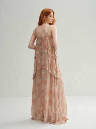 Corsage Layer Maxi Dress