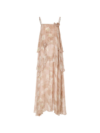 Corsage Layer Maxi Dress
