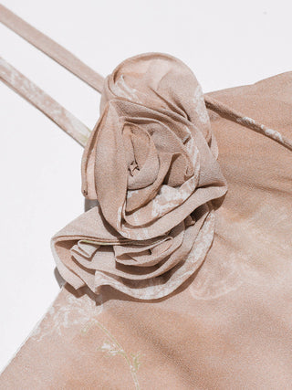 Corsage Layer Maxi Dress