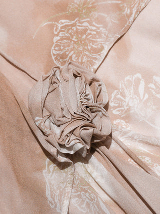 Corsage Layer Maxi Dress