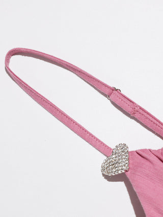 Cotton Candy Strap Mini Dress Pink