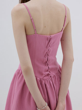 Cotton Candy Strap Mini Dress Pink