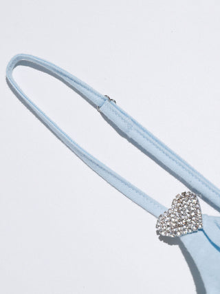 Cotton Candy Strap Mini Dress Sky Blue