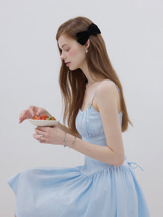 Cotton Candy Strap Mini Dress Sky Blue