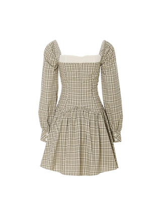 Country Lace-Up Mini Dress