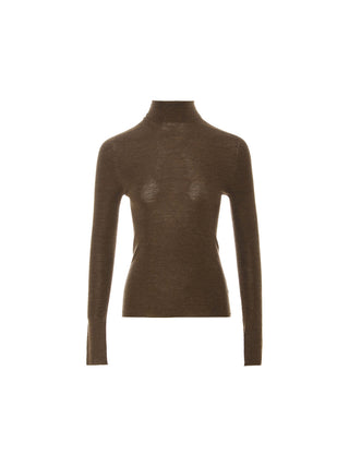 Cozy Turtleneck Top Brown