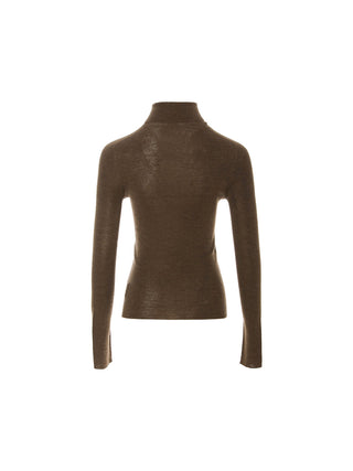 Cozy Turtleneck Top Brown