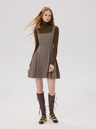 Cozy Turtleneck Top Brown