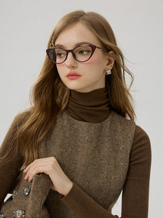 Cozy Turtleneck Top Brown