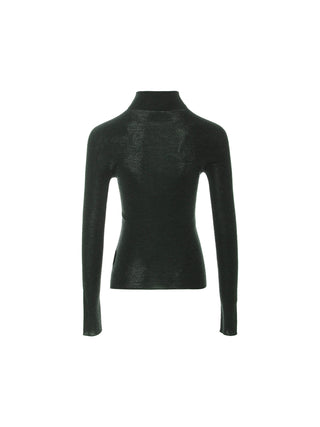 Cozy Turtleneck Top Deepcharcol