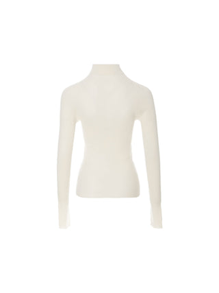 Cozy Turtleneck Top Ivory