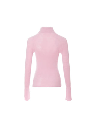 Cozy Turtleneck Top Pink