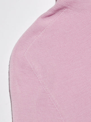 Cozy Turtleneck Top Pink