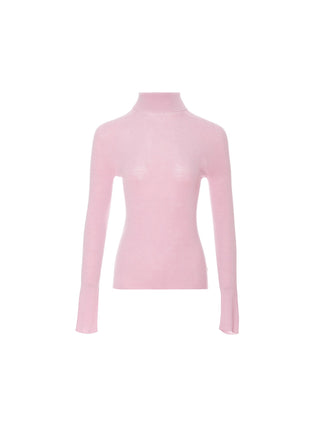 Cozy Turtleneck Top Pink