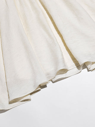 Cream Ruffle Mini Dress