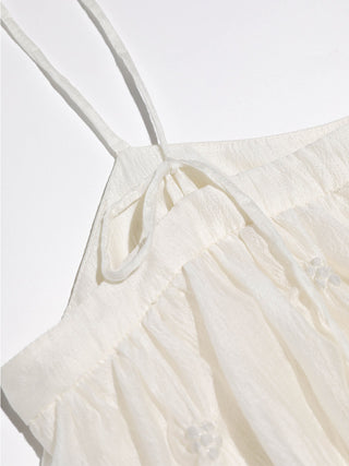 Crema Sleeveless Long Dress