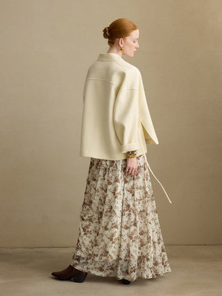 Crescent Wool Cardigan