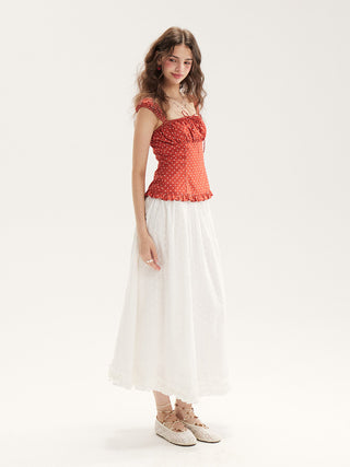 Crimson Dot Top