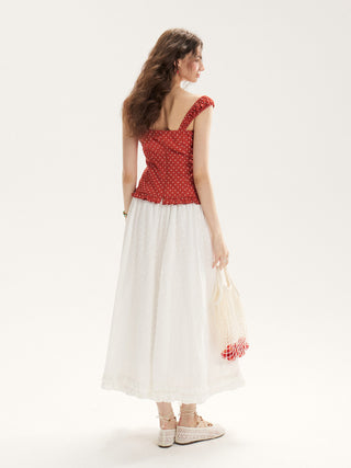Crimson Dot Top